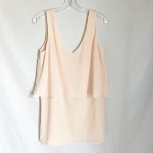 🟢Forever 21 Oversized Layered Blush Pink Top Size S